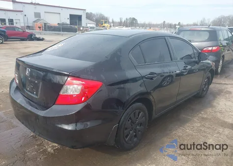 2012 Honda Civic Lx from USA, damaged, VIN 2HGFB2F53CH323401